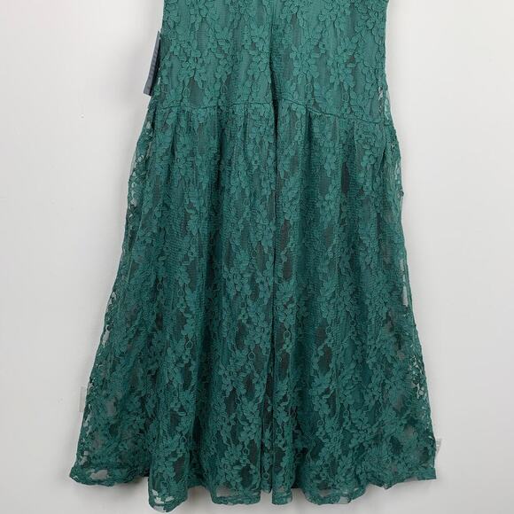 NWT NSR Floral Square Neck Midi Dress Size M - Picture 9 of 13